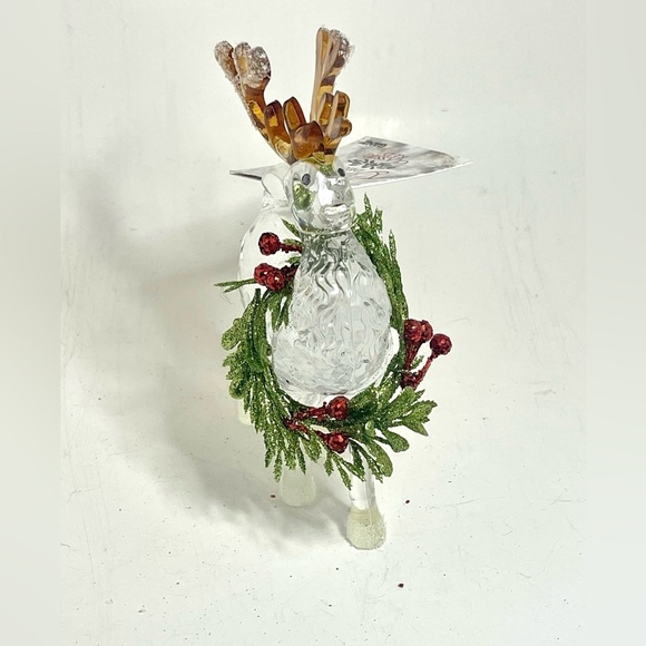 Ganz Kissing Krystals Krystal Mistletoe Reindeer - Picture 3 of 5